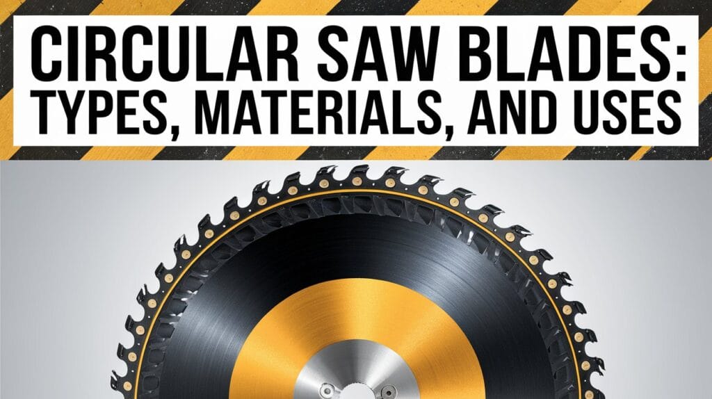 Circular Saw Blades: Types, Materials, and Uses